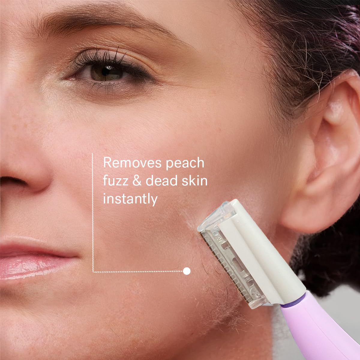 Michael Todd Beauty Sonicsmooth Dermaplane Razor for Women Face + Eyebrow trimmer Dermaplaning System - Peach Fuzz Remover - 8 Weeks of Dermaplaning Blades - Image 3