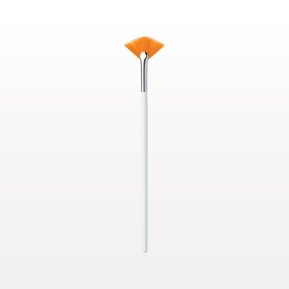 SKIN BEAUTY SOLUTIONS ™ Taklon Fan Mask Brush Acid Applicator for Glycolic Lactic TCA Skin Peel / Masques (SMALL)
