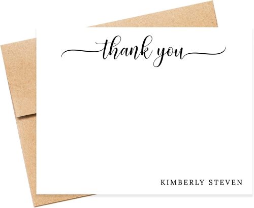 Personalized Stationary, Personalized Stationery Cards and Envelopes Set, Thank you Note Cards