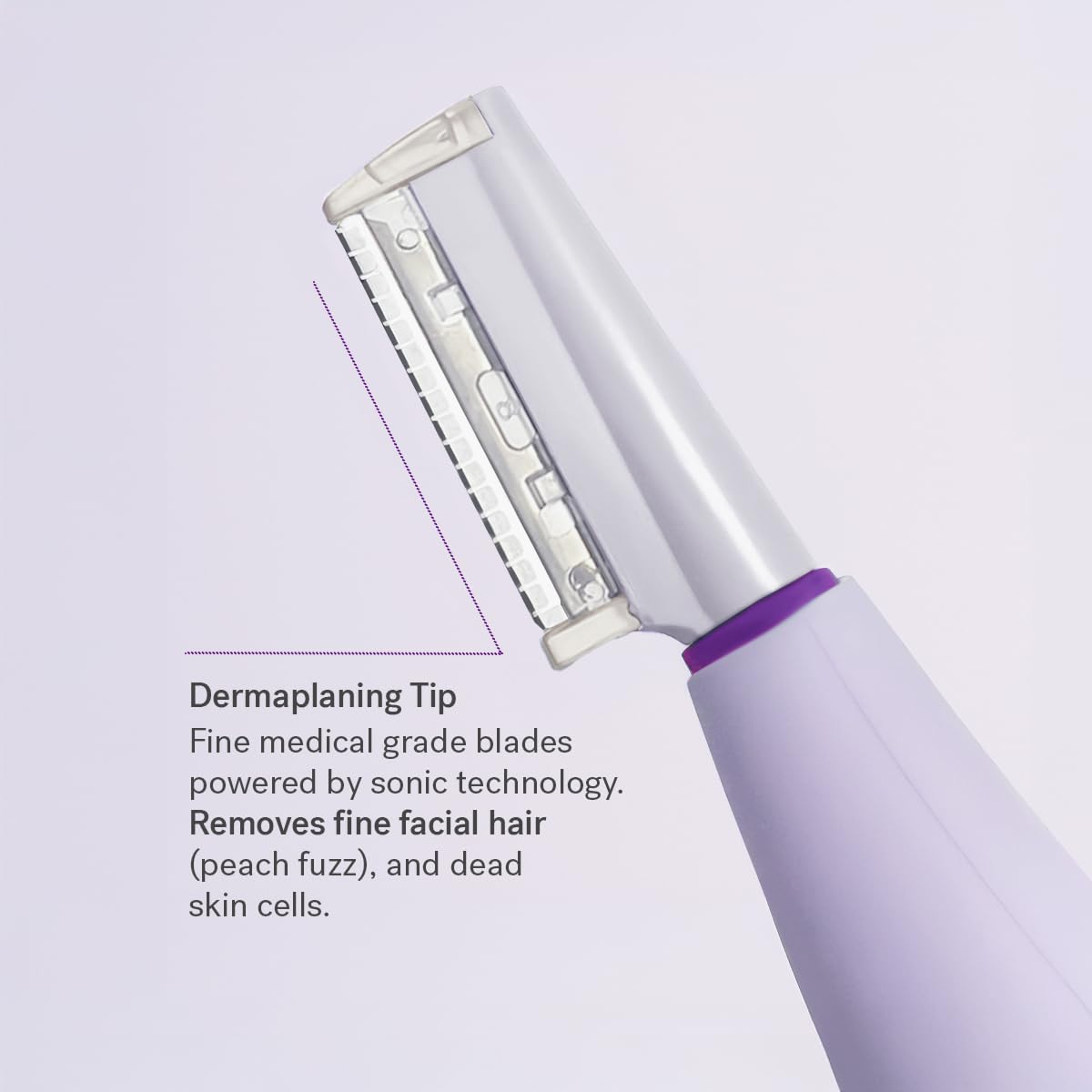 Michael Todd Beauty Sonicsmooth Dermaplane Razor for Women Face + Eyebrow trimmer Dermaplaning System - Peach Fuzz Remover - 8 Weeks of Dermaplaning Blades - Image 6