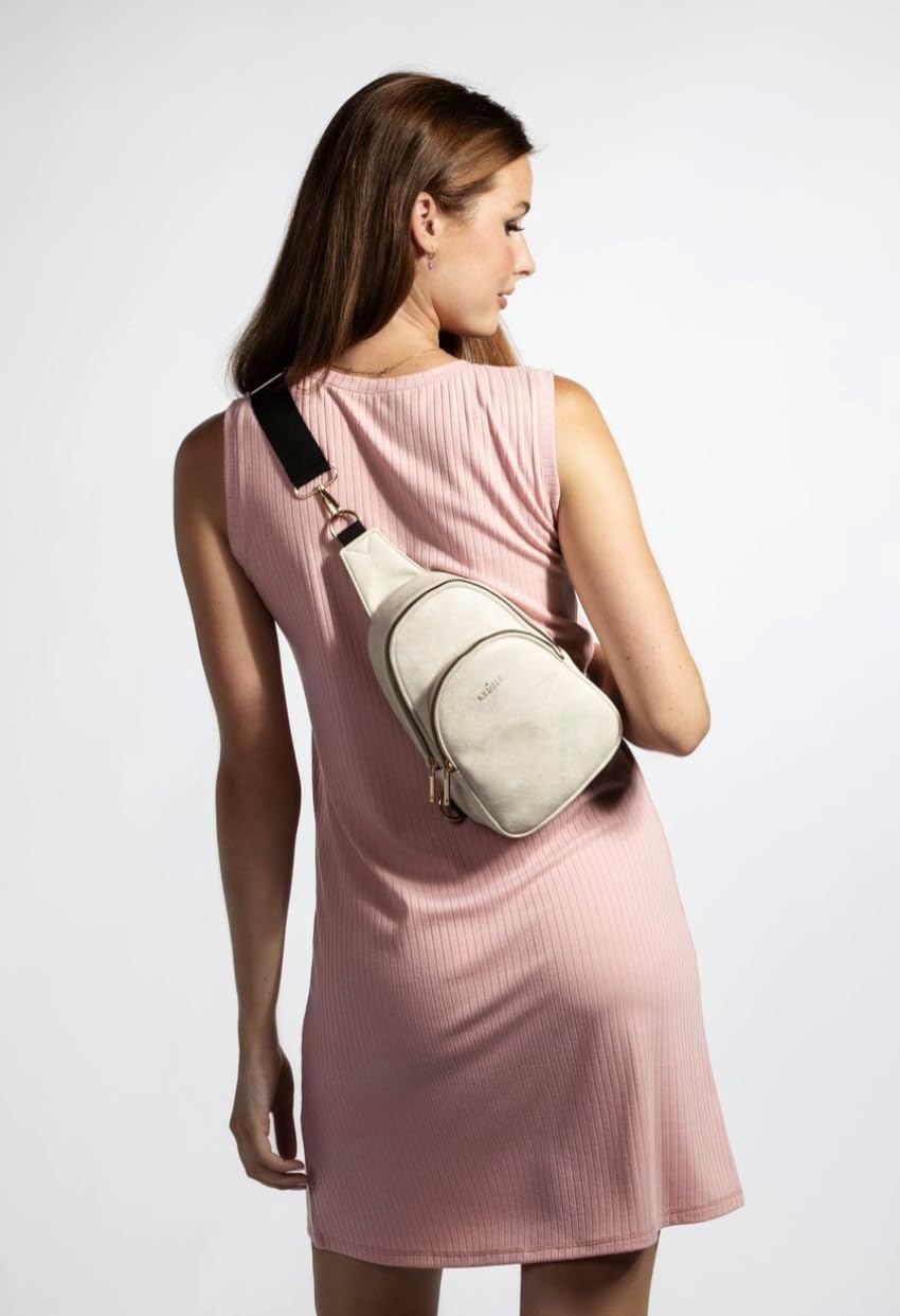 KEDZIE Sunset Sling Bag in Soft Vegan Leather Crossbody Bag Cell Phone Purse Fanny Bag Packs for Women - Image 9