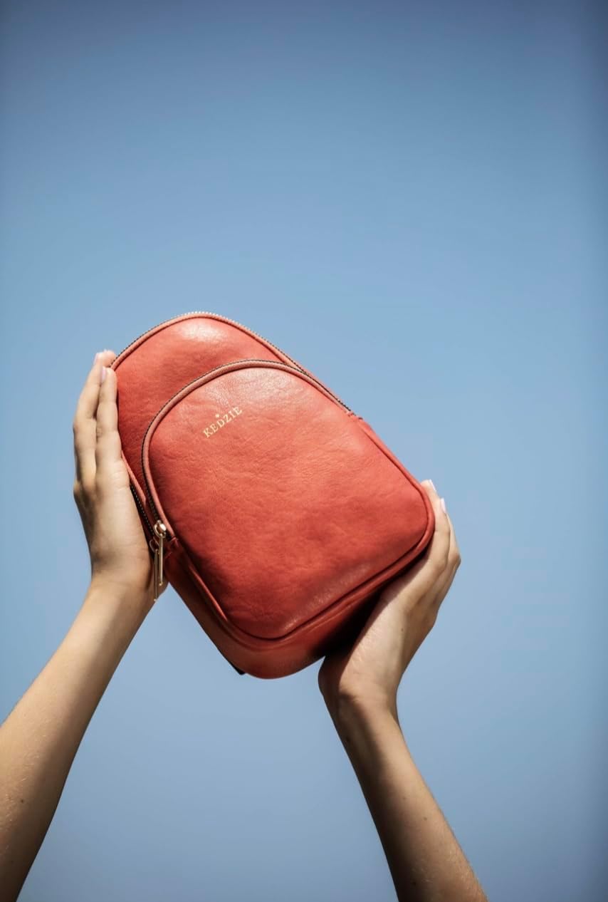 KEDZIE Sunset Sling Bag in Soft Vegan Leather Crossbody Bag Cell Phone Purse Fanny Bag Packs for Women - Image 7