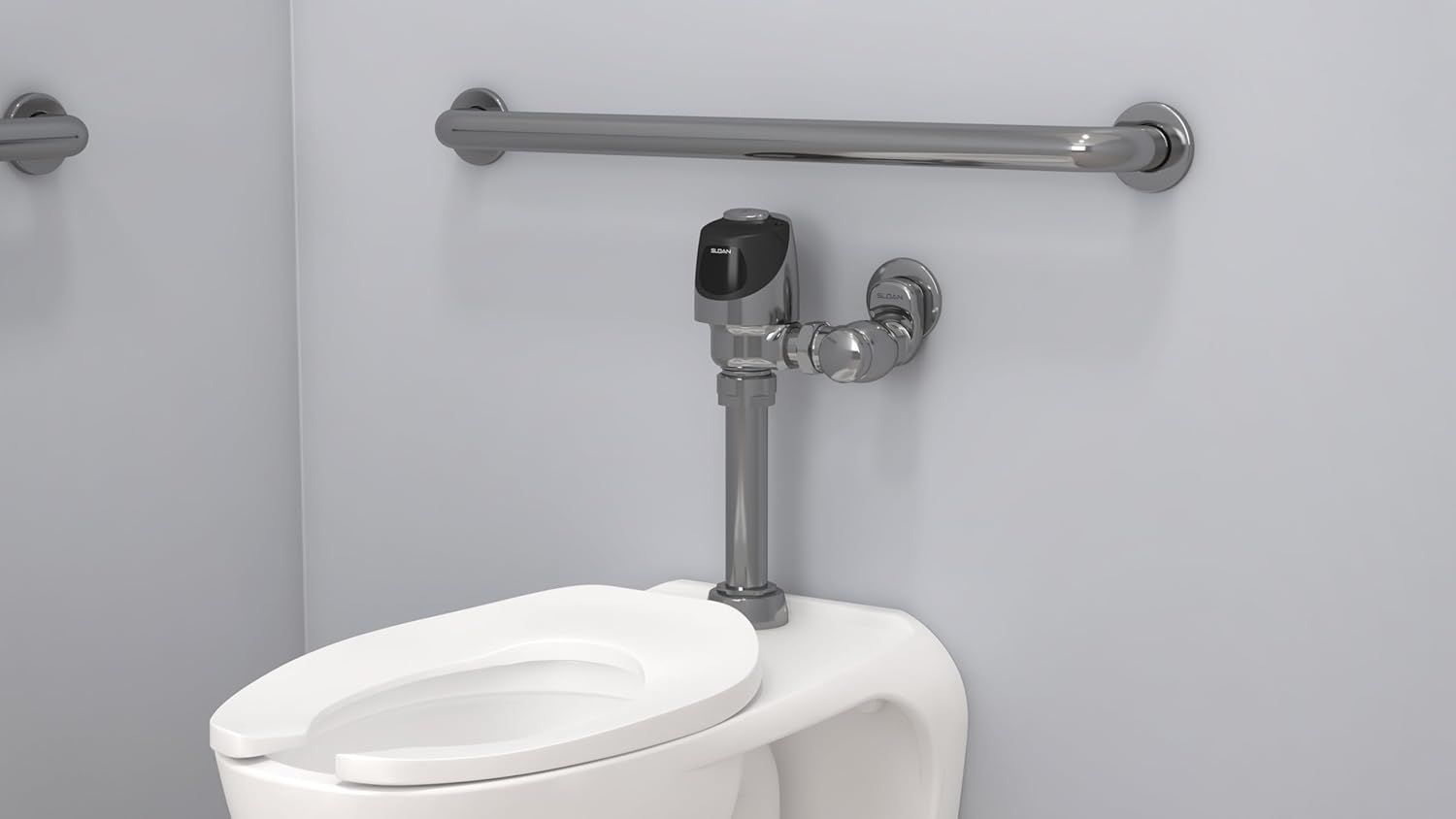 Sloan G2 Optima Plus 8180 Exposed Sensor Urinal Flushometer, 1.0 GPF Flush Valve - Single Flush, Fixture Connection Top Spud, Battery Powered Infrared Sensor, Polished Chrome Finish, 3250406 - Image 8