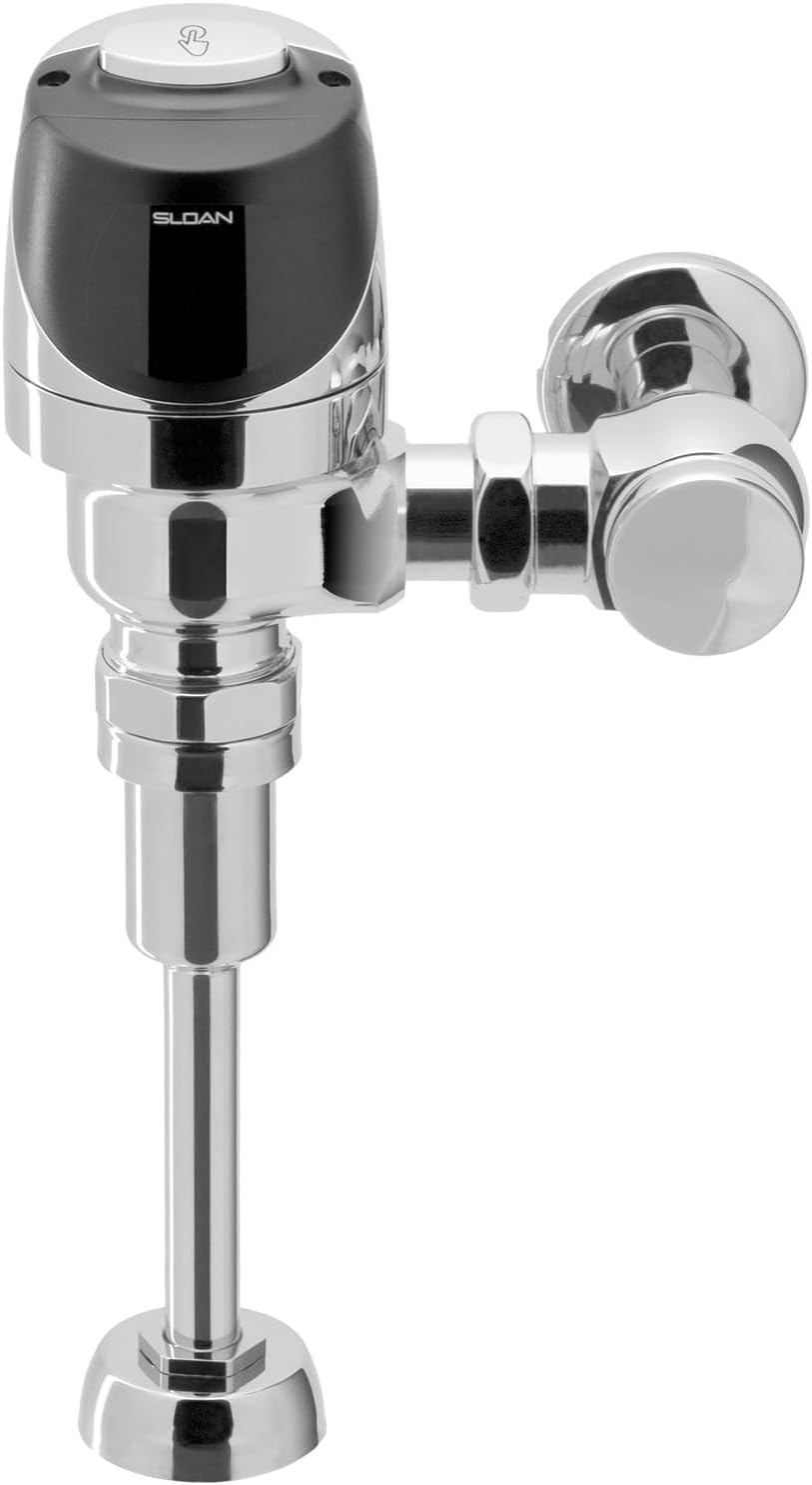 Sloan G2 Optima Plus 8180 Exposed Sensor Urinal Flushometer, 1.0 GPF Flush Valve - Single Flush, Fixture Connection Top Spud, Battery Powered Infrared Sensor, Polished Chrome Finish, 3250406 - Image 3