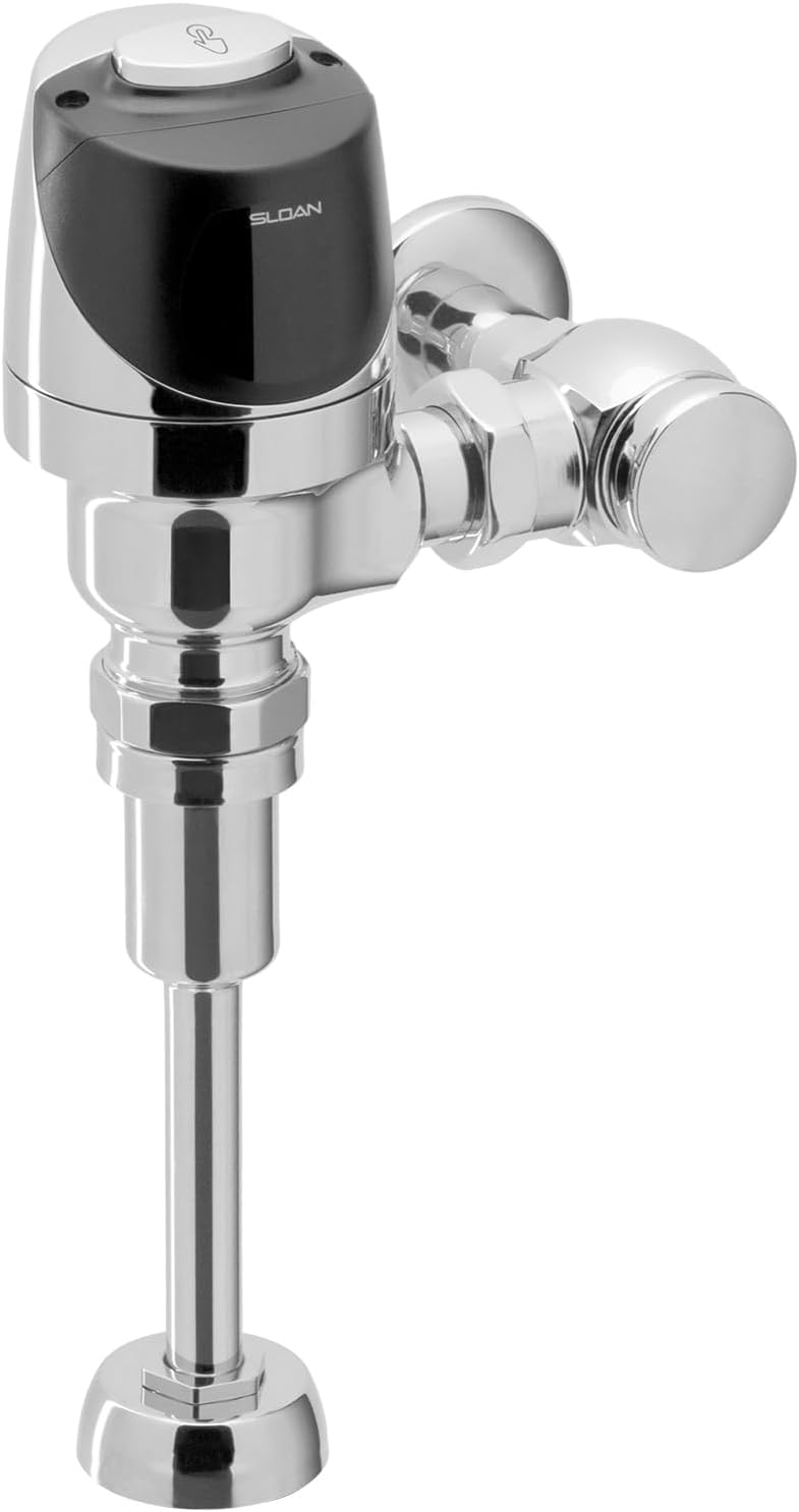 Sloan G2 Optima Plus 8180 Exposed Sensor Urinal Flushometer, 1.0 GPF Flush Valve - Single Flush, Fixture Connection Top Spud, Battery Powered Infrared Sensor, Polished Chrome Finish, 3250406 - Image 5