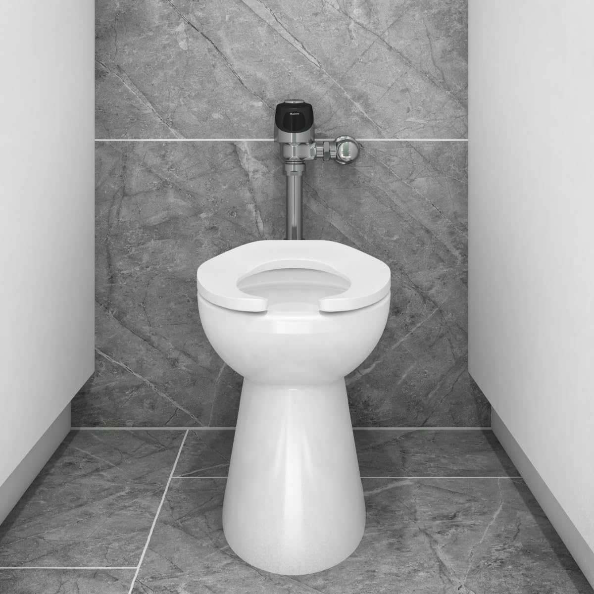 Sloan G2 Optima Plus 8180 Exposed Sensor Urinal Flushometer, 1.0 GPF Flush Valve - Single Flush, Fixture Connection Top Spud, Battery Powered Infrared Sensor, Polished Chrome Finish, 3250406 - Image 7