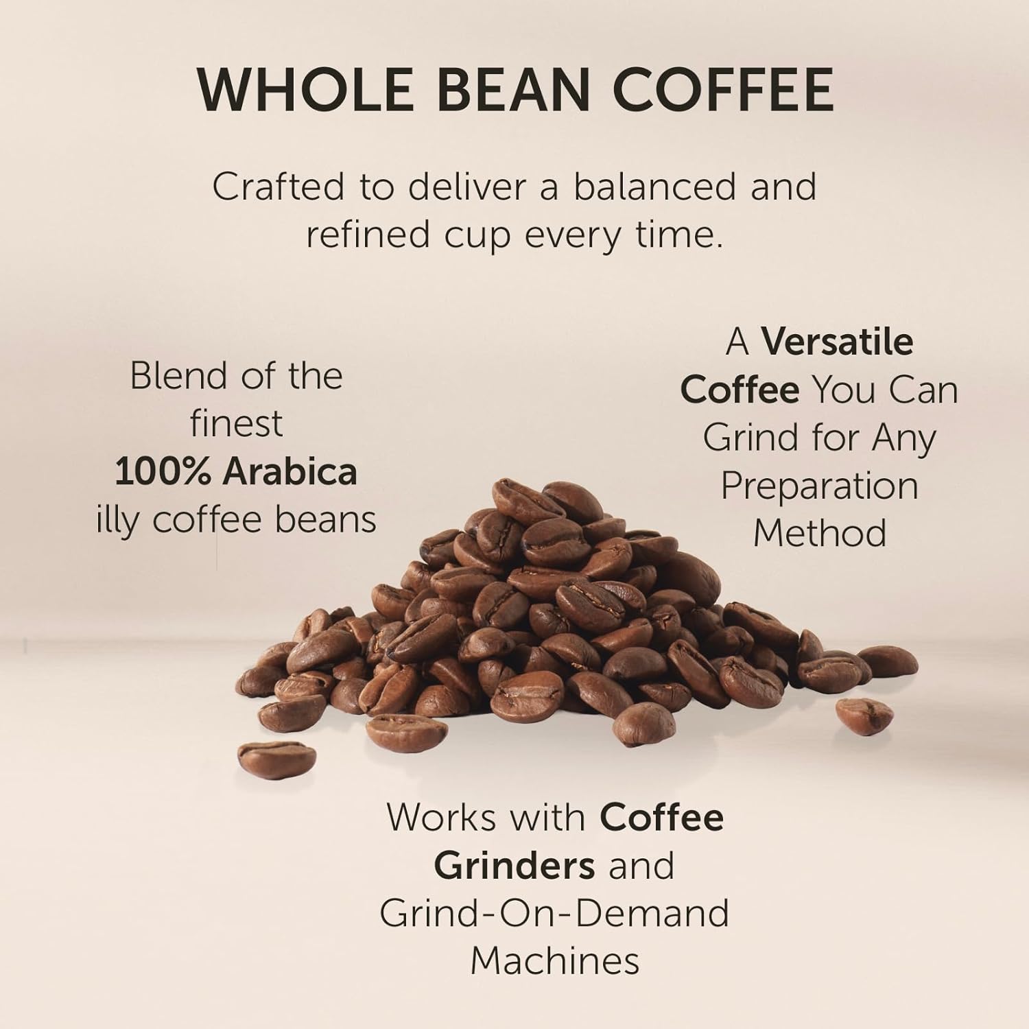 illy Decaf Whole Bean Coffee, Classic Medium Roast Gourmet Blend, 100% Arabica Coffee, 8.8 Ounce (Pack of 1) - Image 6