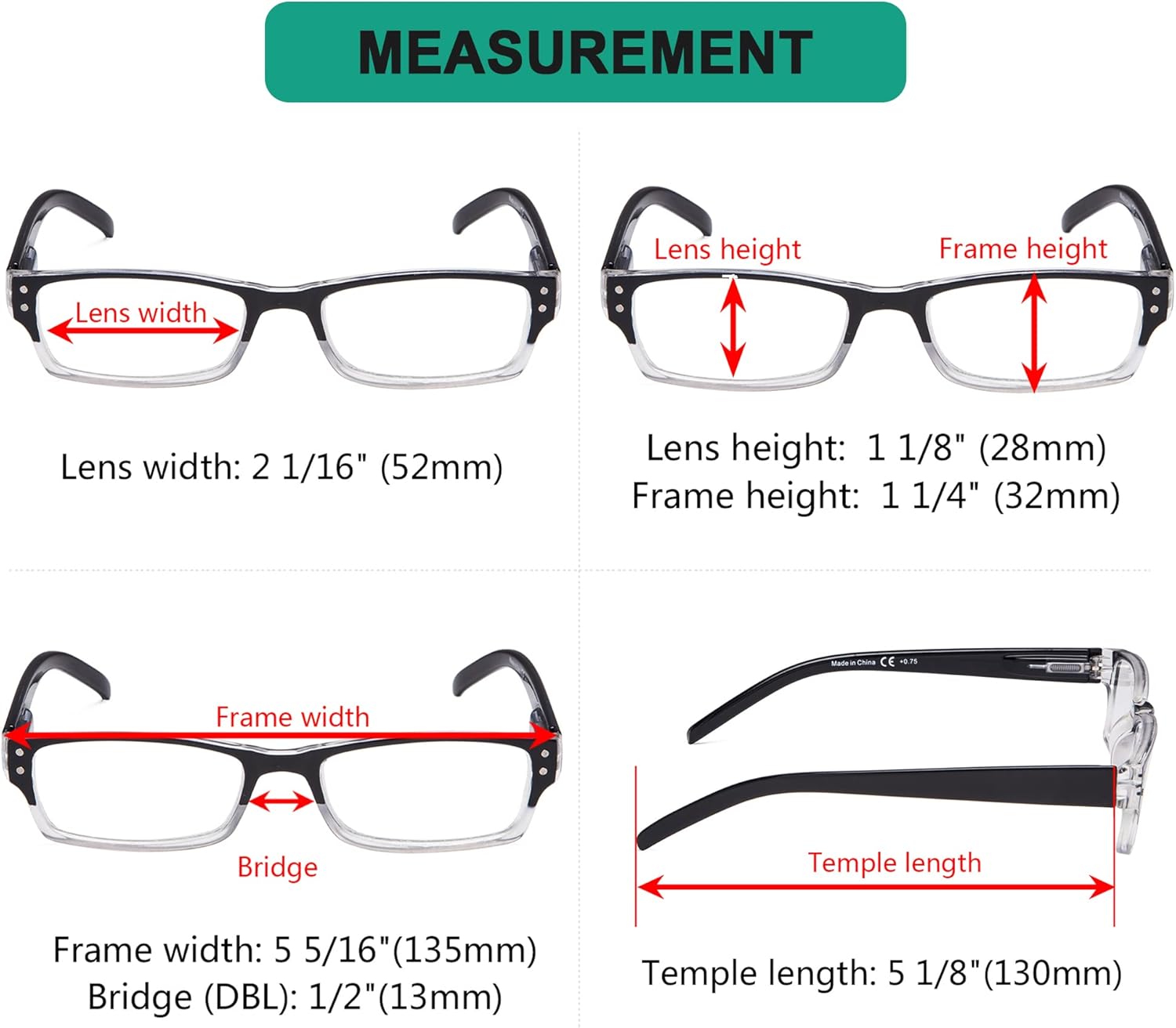 Eyekepper Reading Glasses-4 Pack Include Reading Sunglasses for Women Men Reading Under The Sun,Two-Tone Reader Eyeglasses - Image 3