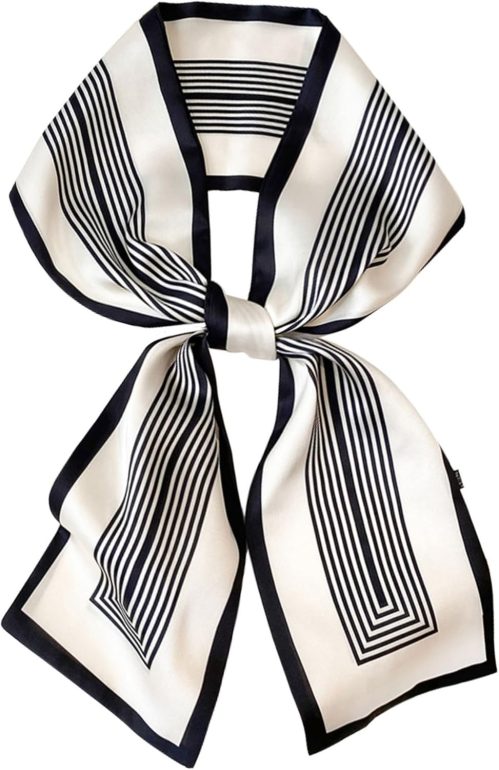Dailyacc Hair Scarf for Women Fashion Silky Satin Headscarf Wrap Breathable Lightweight Neck Scarves For Handbag