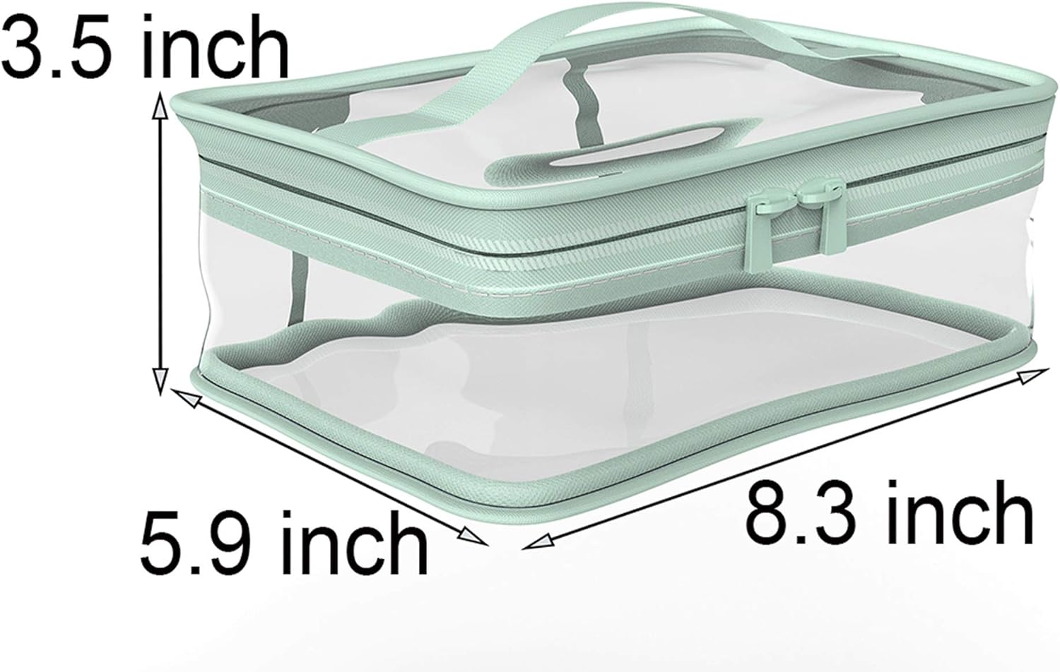 BallHull Makeup Bag Zipper Waterproof Portable Travel Storage Pouch 2 Pcs - Image 3