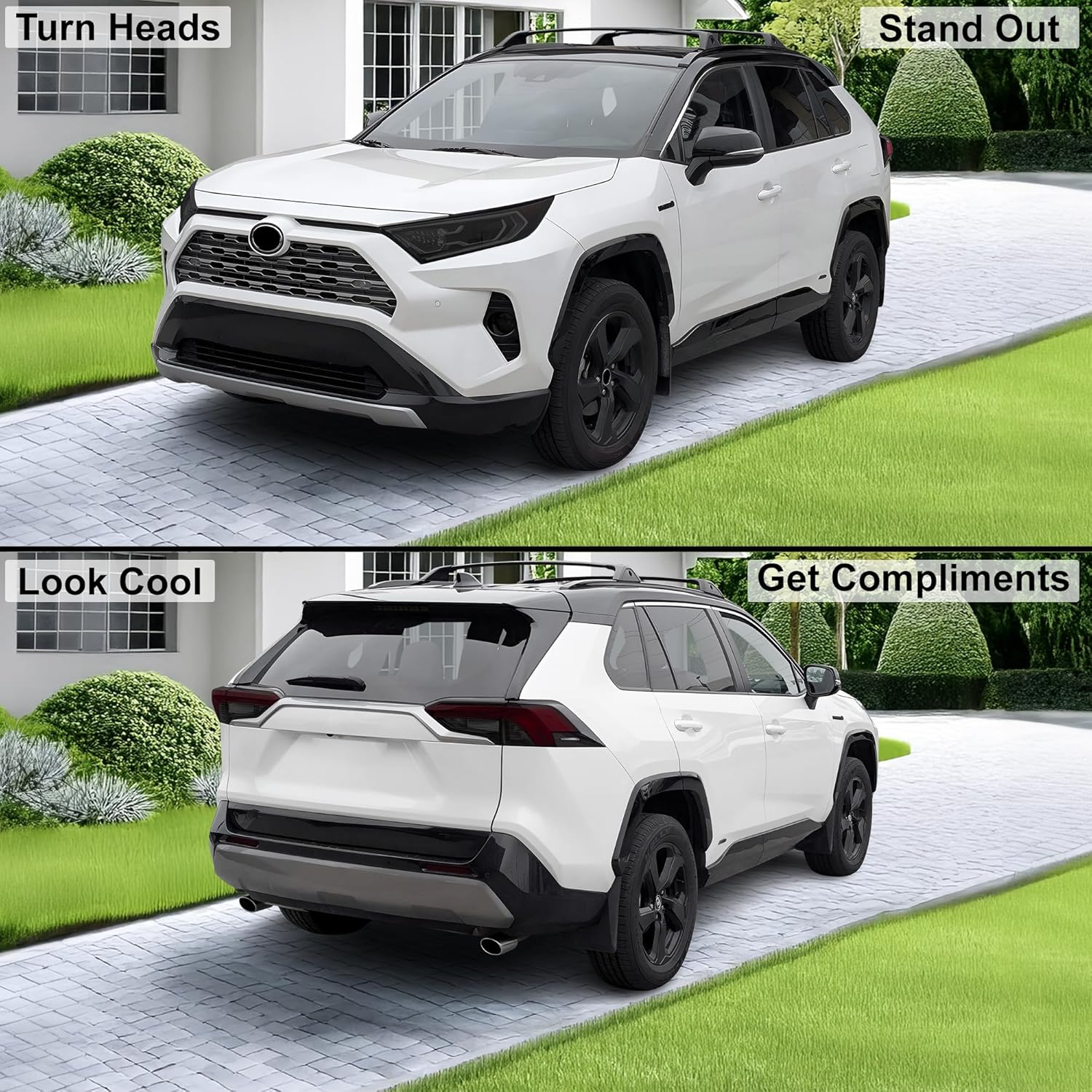 BOGAR TECH DESIGNS Full Headlight Taillight Tint Film Kit Compatible with Toyota Rav4 2019-2025, Dark Smoke - Image 2